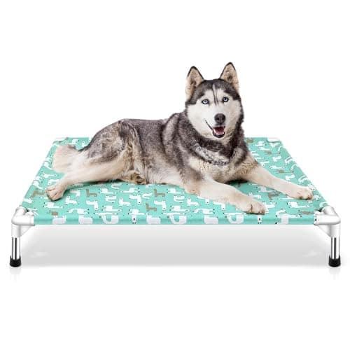 Elevated Dog Bed Pet cot for Large Dogs, Indoor and Outdoor Use for Large Pets - Image 1
