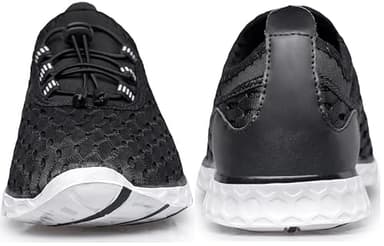 DOUSSPRT Women's Water Shoes Quick Drying Sports Aqua Shoes Blackwhite Size 11 - Image 6