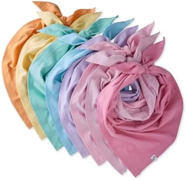 Bandit - The PET Bandana, 8 Pack 100% Organic Cotton Pet Bandanas Clothes for Small, Medium, Large Dogs​​, Rainbow Pinks, X-Small/Small - Image 3