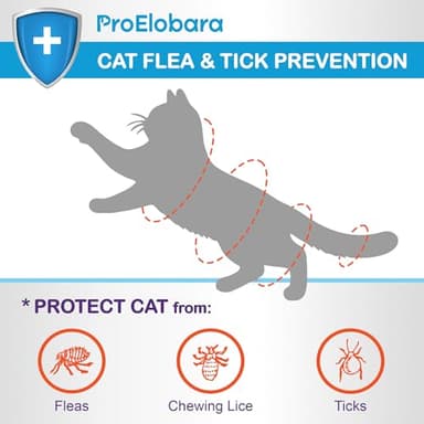 Flea and Tick Prevention for Cats & Kittens: Waterproof Topical Cat Flea and Tick Treatment – Fast-Acting & Long-Lasting At Home Flea Control for Cats Over 1.5 lbs and 8 Weeks or Older – 6 Dose Supply - Image 2