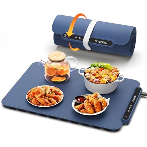 Food Warming Mat, iTRUSOU Electric Warming Tray Full Surface Heating to Keep Food Warm or Thawing, Versatile Food Warmer with 3 Temperature Setting for Parties Buffets Gatherings Holidays Daily Use