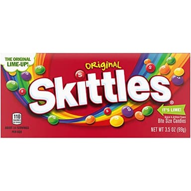 SKITTLES Original Chewy Candy Theater Box, 3.5 oz Boxes (Pack of 12) - Image 1