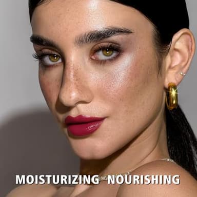 MAKI YIKA Moisture Dark Berry Lipstick for Women Hydrate Lip Gloss for Dry Cracked Lips Weightless Glossy Lip Color Juicy Finish,MA049 Blush Berry - Image 3