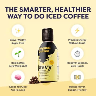 Coffee Concentrate - Cold Brew Coffee, Perfect for Hot or Iced Instant Coffees, Hot Drinks, Cold Brew Concentrate, 35 Servings – Original - Image 5