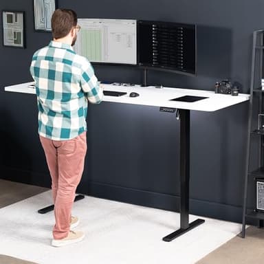 VIVO Large Electric 83 x 30 in Standing Desk, Memory Height Adjustment, 1B Series, White Top Black Frame, DESK-KIT-1B8W - Image 7