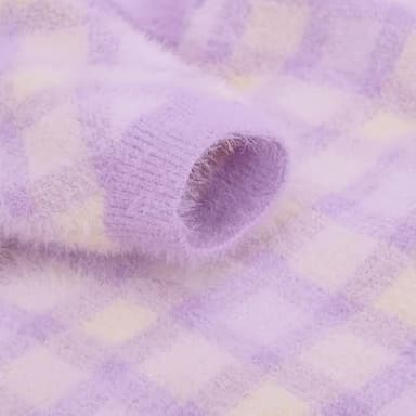 Algudbilt Dog Sweater - Winter Clothes for Small Dogs & Cats XXS XS, Knitwear Jacket, Stretchy Coats for Dogs Boy & Girl, Warm Deluxe Puppy Costume Outfit Pet Apparel (Violet, X-Small) - Image 4