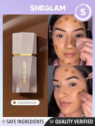 SHEGLAM Sun Sculpt Cool Toned Liquid Contour Stick Long Lasting Cream Bronzer Makeup - Golden Sun - Image 8