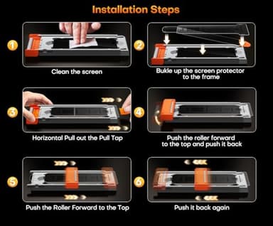 TOCOL for iPhone 16 Pro Screen Protector Zero Bubble Auto-Dust Removal 9H+ Hardness Tempered Glass for Full Coverage Easy Installation 6.3-Inch 2 Pack - Image 7