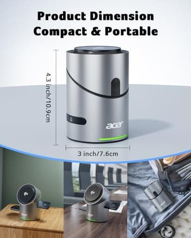 Acer S2 3 in 1 Charging Station for Apple - Qi2 15W iPhone Wireless Charging Station, Magsafe Charger Stand for iPhone 17 16 15 14 13 12 - Apple Watch - Airpods Series (Charger & USB-C Included) - Image 8