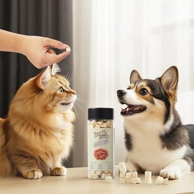 Jungle Calling Freeze-Dried Chicken Treats for Cats & Dogs, Single Ingredient, Grain-Free, High Protein Training Rewards & Food Topper (Chicken Cubes, 3.2 oz) - Image 9