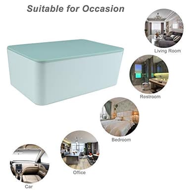 Diaper Wipes Dispenser, Tissue Storage Box Case, Wet Wipe Dispenser Holder with Lid for Home, Office, Cars (Green) - Image 7