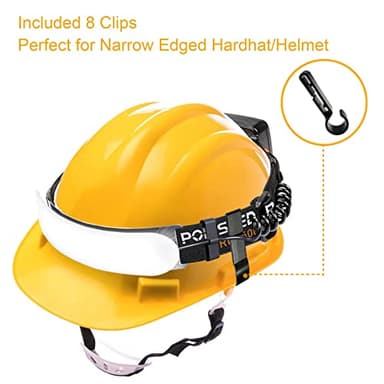 LED Headlamp Rechargeable, Super Bright 1500 Lumens 230° Wide Beam Headlamp, 3 Modes IPX6 Waterproof Lightweight Head Light with Taillight & Clips for Camping, Running,Fishing, Outdoors, Hard Hat Work - Image 7