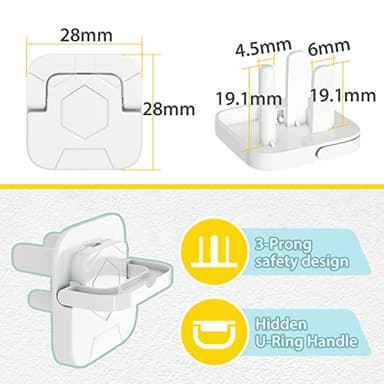 4our Kiddies Baby-Proof Outlet Covers (60 Pack) - Child Safety Electric Plug Protectors to Prevent Power Shock - Image 8