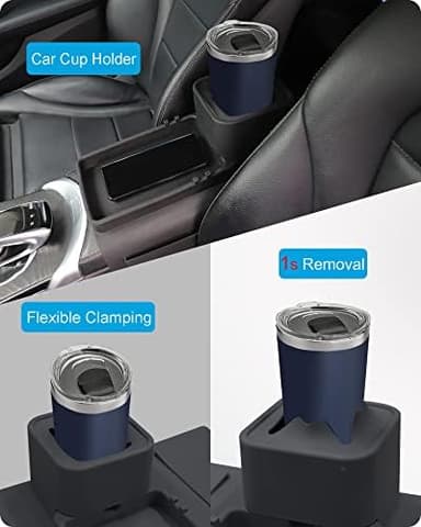 Silicone Couch Cup Holder, VIENFUT Anti-Spill Anti-Slip Sofa Armrest Tray BPA-Free, Dirt-Resistant Silicone Couch Arm Tray for Remote, Snacks, Cellphone and iPad, Gift for Family, Friend (Black - Image 7