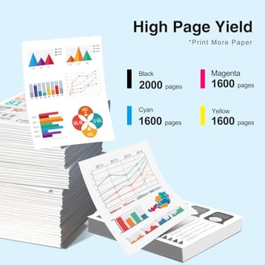 962XL Ink Cartridges for HP 962XL Ink Cartridges Combo Pack Work for HP Officejet Pro 9015e 9025e 9018e 9025e 9010 9015 9025 9020 Printer for HP 962 XL (4 Pack) - Image 3