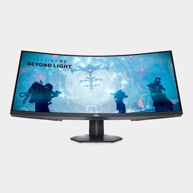 Dell S3422DWG Curved Gaming Monitor - 34 Inch 1800R Curved Screen with 144Hz Refresh Rate, WQHD (3440 x 1440) Display, HDMI, DP to DP 1.4 Cable, AMD FreeSync - Black - Image 9