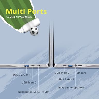 acer Chromebook 315 15.6" FHD Laptop, Intel Celeron N4500, 4GB LPDDR4 RAM, 224GB Storage(64GB eMMC+160GB Docking Station Set), Intel UHD Graphics, HD Webcam, Wi-Fi 6, Chrome OS, Silver - Image 9