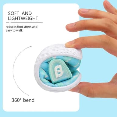 JOINFREE Water Shoes Unisex-Child Boys Girls Athletic Walking Sneakers Shoes for KidsMuGreenShark 2.5-3 Years Toddler - Image 5