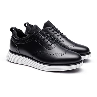 Bruno Marc Men's MaxFlex Dress Sneakers Oxfords Casual Wingtip Brogue Shoes,Size 10,Black,SBOX2326M - Image 3