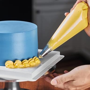 Keenpioneer Piping Bag - Disposable Cake Decorating Bag, Pastry Bag 56 Count, 16 inch, Clear - Image 9