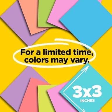 Post-it Super Sticky Notes, 24 Sticky Note Pads, 3 x 3 in., School Supplies, Office Products, 2X The Sticking Power, Supernova Neons Collection - Image 2