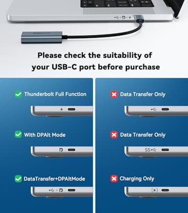 QGeeM USB C to HDMI Adapter 4K@60Hz,Type-C Thunderbolt 3/4 to HDMI Adapter Converter,Compatible for MacBook Pro,iPhone16 Max Plus,iPad Air,XPS,Galaxy S24Ultra,iMac Mini Etc.-2 Pack - Image 4