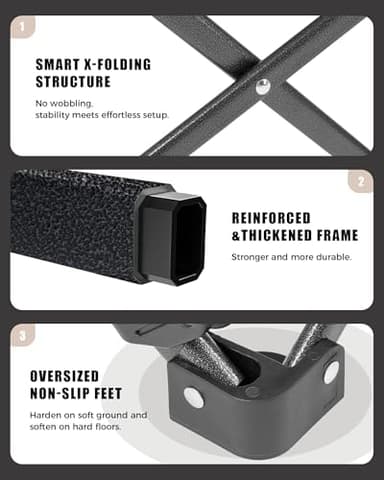 KingCamp Butterfly Chair Oversized XL Camping Chairs for Adults Padded Folding Comfy Camp Chairs 300lbs Heavy Duty with High Back for Bedroom Living Room Dorm Rooms Outdoor Patio Lawn - Image 7