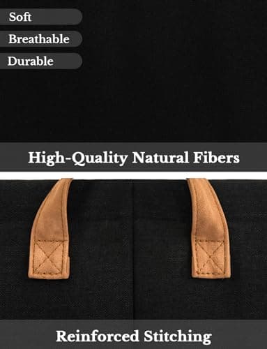 StorageWorks Storage Bins, Fabric Storage Bins for Shelves, Large Storage Baskets with Metal Frame, Closet Baskets and Bins with Handles, Black, 2-Pack - Image 6