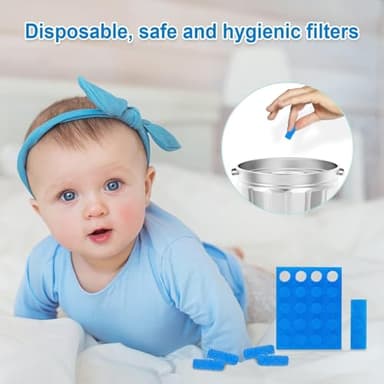 Baby Nasal Aspirator with 24 Filters , Baby Nose Sucker for Toddler, Sealed Design & Soft Silicone Tip, BPA-Free - Image 4