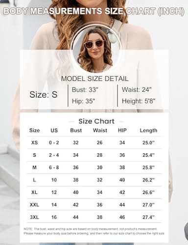 Blooming Jelly Women's Dressy Casual Blouses Business Work Tops Trendy Long Sleeve V Neck Flowy Pleated Shirts 2025 Fall Outfits (Apricot,Medium) - Image 6