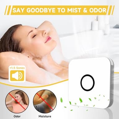 2-in-1 Bathroom Exhaust Fan with Light, 32W Quiet Vent Fan - 130 CFM & 1.5 Sones, 1200lm LED Light - 3000K/4000K/5000K Adjustable, Easy to Install, Bathroom Fans for Home, Bath, Hotel, Etc. - Image 4