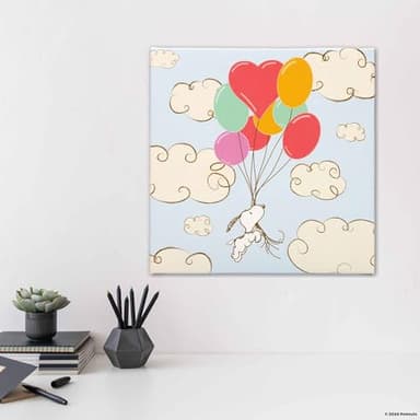 Peanuts Snoopy Balloon Adventure Gallery Wrapped Canvas Wall Decor - Adorable Snoopy Wall Art for Kids' Bedroom or Nursery - Image 5