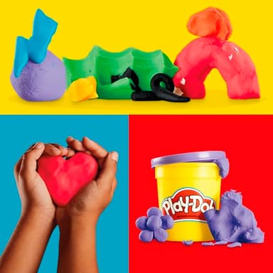 Play-Doh Bulk Pack of 48 Cans, 6 Sets of 8 Modeling Compound Colors, 3oz, Back to School Gifts & Prizes for Students & Classroom, Preschool Toys for Kids, Ages 2+ (Amazon Exclusive) - Image 3