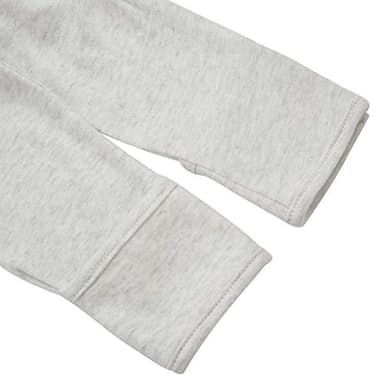 Aablexema Baby Footie Pajamas with Mitten Cuffs, Double Zipper Infant Cotton clothes Sleeper Pjs, Footed Sleep Play (0-3m, Ivory & Grey & Blue) - Image 4