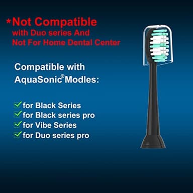 XIAOHEAD Replacement Toothbrush Heads 10 Pack for AquaSonic Black Series and Vibe Series Electric Toothbrush - Image 3