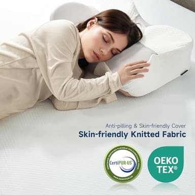 3 Inch King Size Memory Foam Mattress Topper, Cooling Gel Bed Topper with Premium Removable Skin-Friendly Non-Slip Cover, High Density Ventilated Mattress Pad CertiPUR-US & Oeko-Tex Certified, White - Image 3