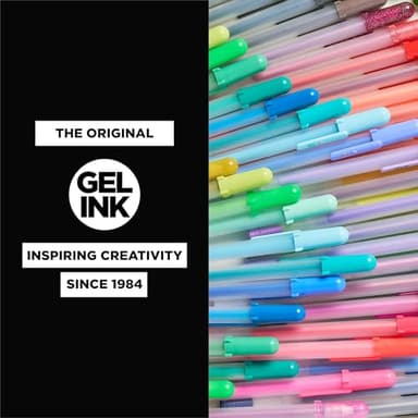 SAKURA Gelly Roll Gel Pens - Gift Set - Ink Pen Set - Art DIY Projects - Assorted Point Sizes with Storage Case - Assorted Colored Ink with Special Effects - 74 Pack - Image 6