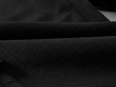 MoFiz Women's Hiking Capris Pants Lightweight Quick Dry Running Athletic Casual Outdoor Cargo Pants for Women Pockets Black L - Image 4