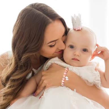 New Mom Gifts as First Mothers Day Gifts for New Mom After Birth, 1st Mothers Day Gifts as Footprint Charm Mama New Mom Bracelet for Women, New Mom Jewelry as Pregnant Mothers Day Gifts Ideas for Her - Image 4