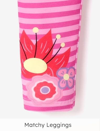 Disney Princess Toddler Girl Outfit 2PCS Girls Clothes Long Sleeve T-Shirt Dress and Striped Leggings Clothing Sets Fall Casual Pullover Dailywear Pink 3-4T - Image 6