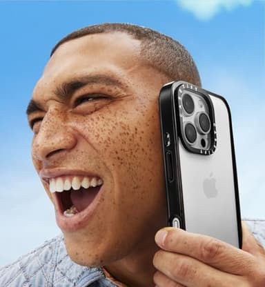 CASETiFY Compact iPhone 13 Pro Case [4 ft. 2X Military Grade Drop Protection/Slim/Lightweight] - Lazy Daisy - Clear Black - Image 2