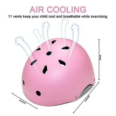 BURSUN Kids Bike Helmet Ventilation & Adjustable Toddler Helmet for Ages 3-5-8 Kids Boys Girls Multi-Sport Helmet for Bicycle Skate Scooter, 6 Colors - Image 2