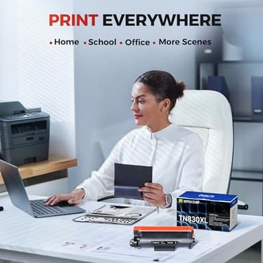 TN830XL TN830 Toner Cartridges - Replacement Compatible for Brother TN830 TN-830 TN830XL Compatible with HL-L2460DW DCP-L2640DW HL-L2405W HL-L2400D HL-L2480DW MFC-L2820DW Printer (1 Black) - Image 8