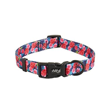 Dog Collar Adjustable Summer Flower Dog Collars with Safety Buckle Soft Comfortable Pet Collar for Small Medium Large Dogs - Image 1
