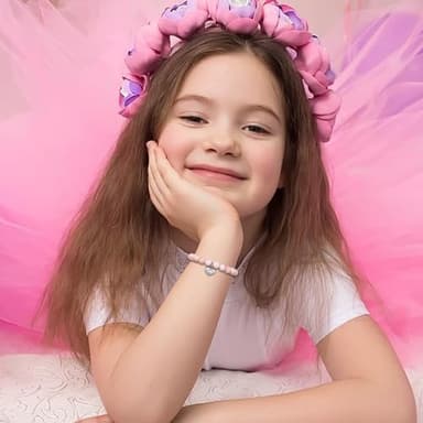 Sereney 7 Year Old Girl Birthday Gifts, Adjustable Beaded Bracelet as 7th/7yr Year Old Girl Birthday Gifts for Seven Daughter Niece Granddaughter Girls - Image 2