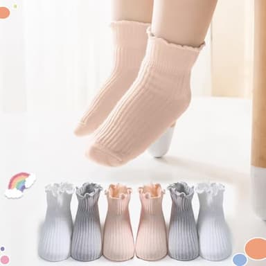 Aroveea Baby Toddler Socks Grip Non Slip Boys Girls Cotton 12 Pack for 1-3T Kids Ankle Cute Socks 6M-7Years - Image 6