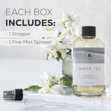 Aroma Country White Tea Diffuser Oil - Luxury Essential Oils for Diffuser Refill & Air Freshener Room Spray, Long-Lasting, Natural Home Fragrance and Hotel Scent for Diffusers & Machines (8.5 Fl Oz) - Image 5
