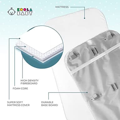 3 in 1 Baby Bassinet, Bedside Sleeper, & Playpen, Easy Folding Portable Crib (Grey)- KoolaBaby (Bassinet) - Image 3