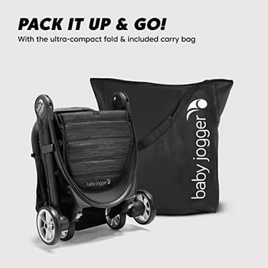 Baby Jogger City Tour 2 Ultra-Compact Travel Stroller Lightweight Foldable Pike Exclusive Includes Belly Bar Leatherette Handlebar and Premium Fabric - Image 4