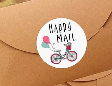 ZLKAPT 120PCS Happy Mail Stickers, Mail Stickers, Packaging Stickers, Happy Mail Labels, Packaging Labels, Happy Post, Delivery Stickers - Image 6